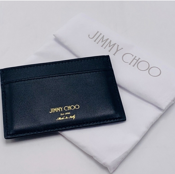 NWT Jimmy Choo black leather card holder $295.00 - Picture 3 of 9